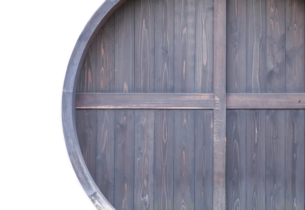 Stary styl czarny drzwi z drewna — Zdjęcie stockowe