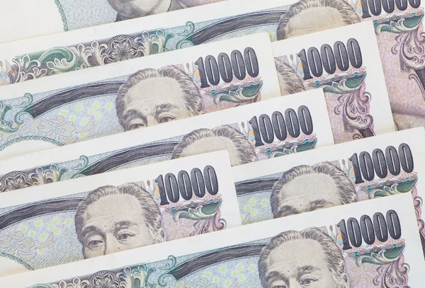 Stack of japanese currency — Stock Photo, Image