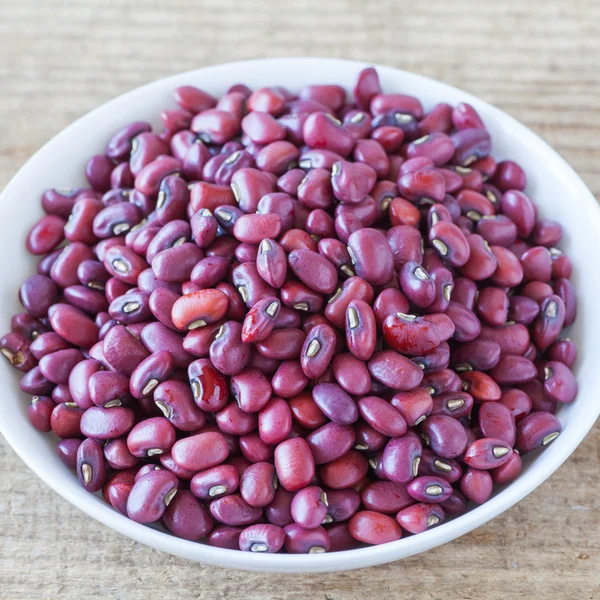 Fazole Adzuki fazole nebo červené fazole — Stock fotografie