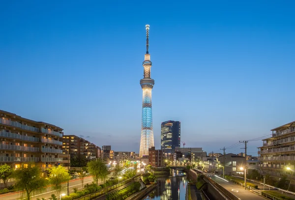 Vista del skytree de Tokio — Foto de Stock