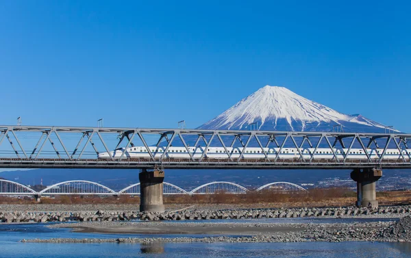 Mt Fuji ve Tokaido Shinkansen görünümü