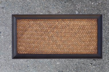 Asya tarzı ahşap tepsi