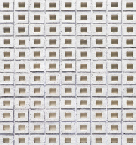 White concrete block wall — Stock Photo, Image