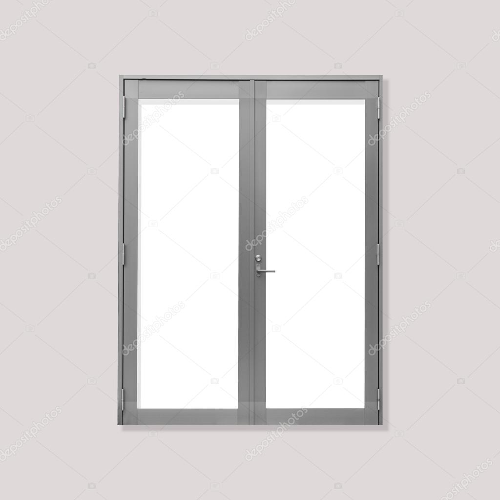 White metal door