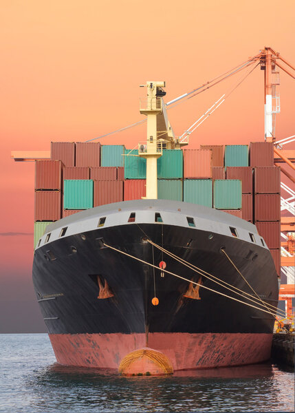 Colorful stack of containers