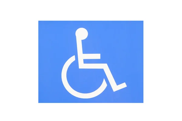 Sinal de estacionamento para cadeira de rodas — Fotografia de Stock