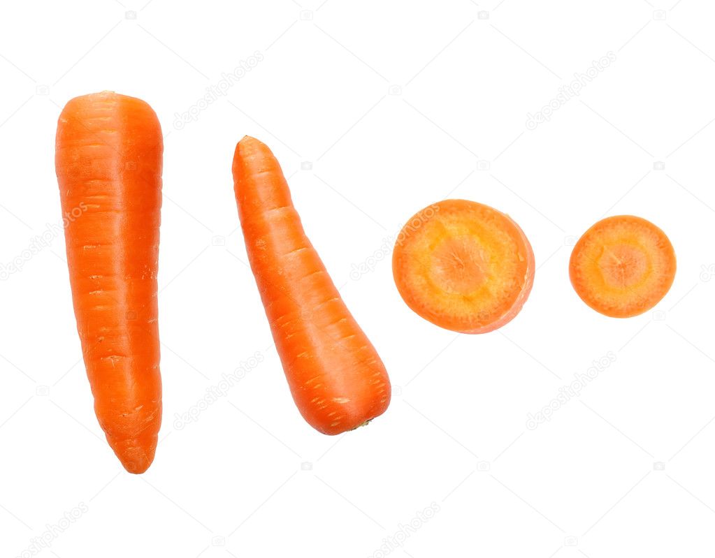 Fresh and sweet carrots