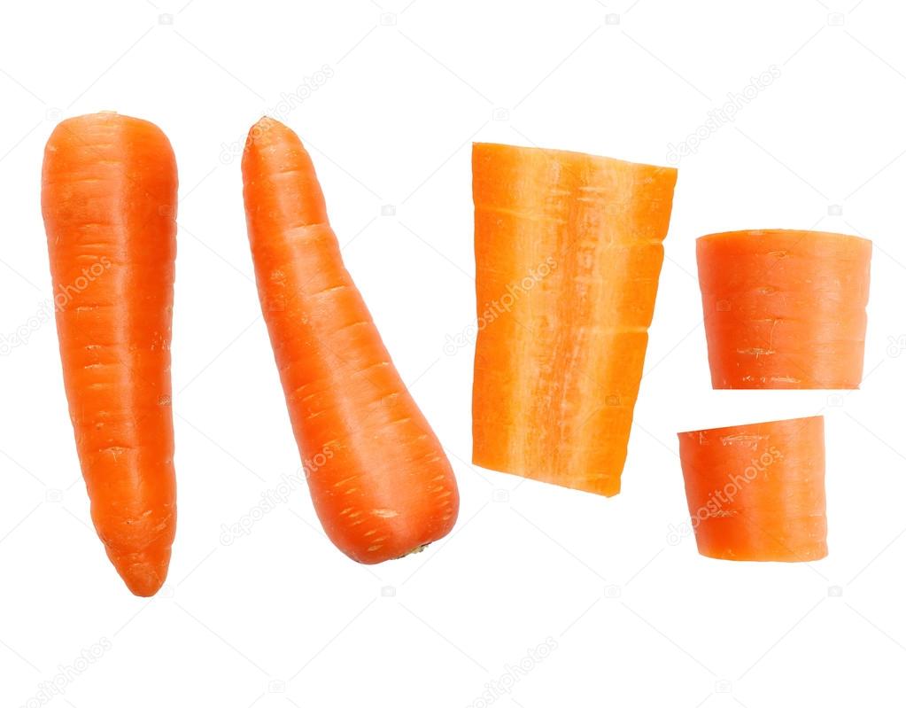 Fresh and sweet carrots