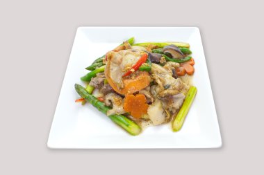 İştah açıcı kızarmış noodle