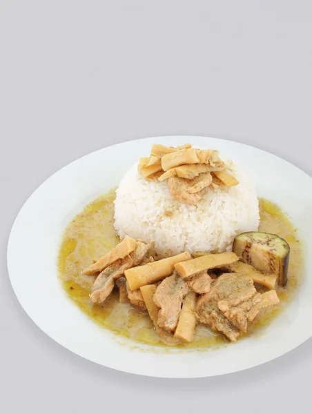 Grön curry kyckling — Stockfoto