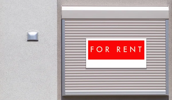 Red sign For rent — Stock Photo, Image