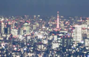 Tokyo cityscape görünümü