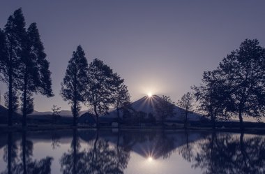 Dağ fuji görünümü