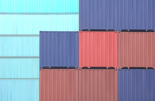 Colorful stack of containers — Stock Photo, Image