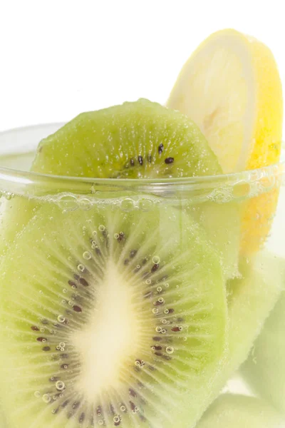 Kiwi fruit and lemon slices — Stock Photo, Image