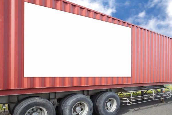 Container last lastbil — Stockfoto