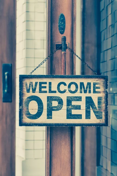 Open sign view — Stock Photo, Image