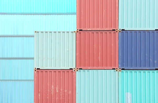 Colorful stack of containers — Stock Photo, Image