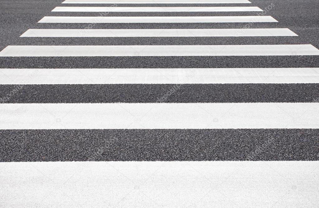 Close - up zebra crossing