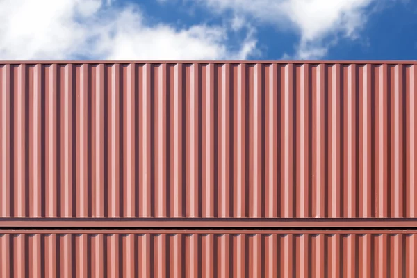 Stapel container verschepen — Stockfoto