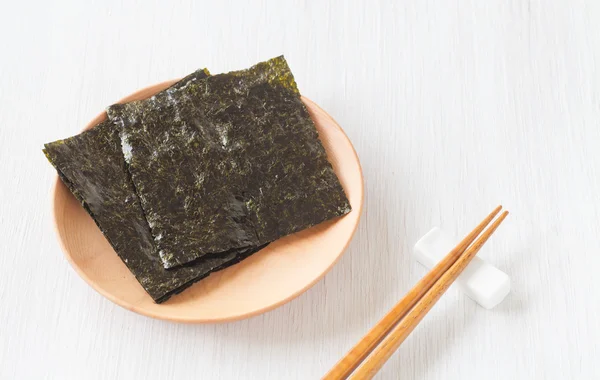 Nori, japonské jedlých řas — Stock fotografie