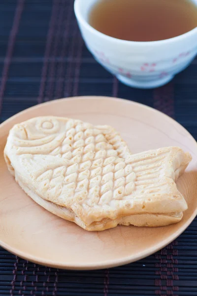 Japon balık pasta şeklinde — Stok fotoğraf