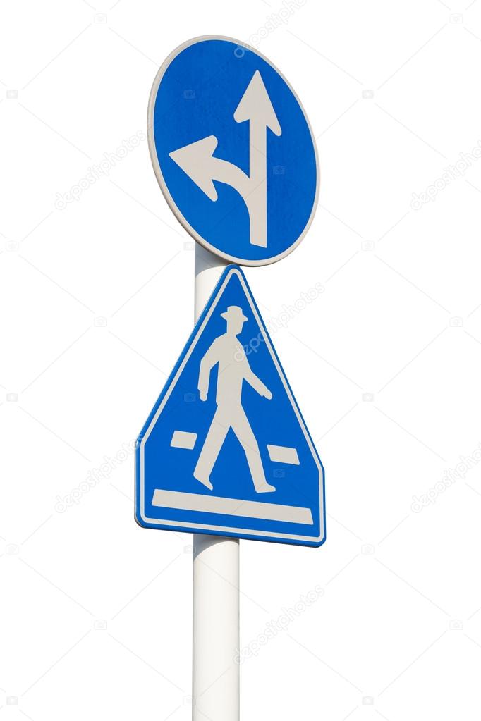 Traffic signs at street