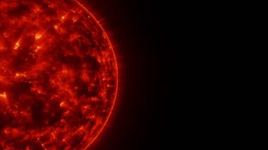 Arka planda uzayda güçlü yanan Güneş Sistemi 3B oluşturma