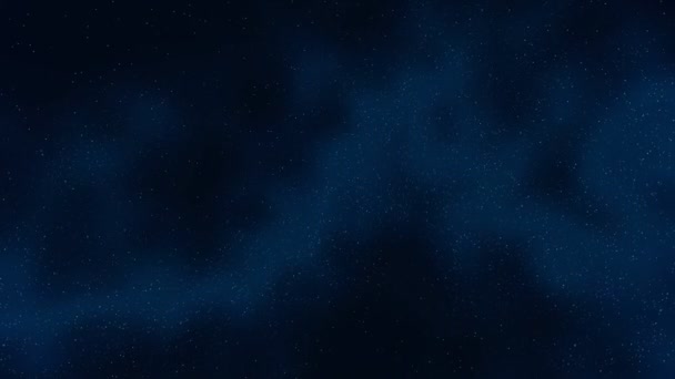 Abstrakt Stjärnklar Natthimmel Med Stjärnor Och Nebulosa Space Bakgrund Rendering — Stockvideo