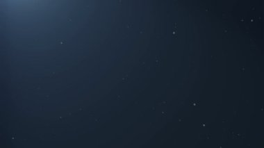 Siyah Arkaplan 3D oluşturma üzerinde havada soyut toz parçacığı akışı