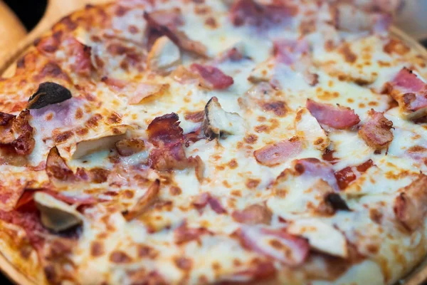 Close Mushroom Pizza Thai Street Food Market — Stock Photo, Image