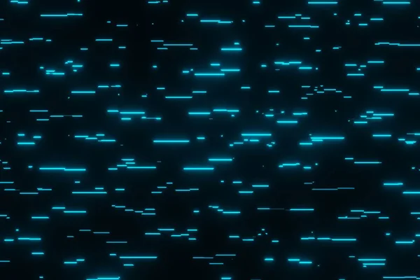 Futuristiska Blå Glödande Neon Linjer Ljus Space Bakgrund Rendering — Stockfoto