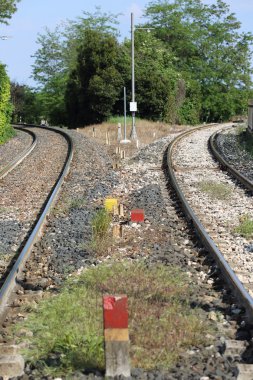 Tren rayları eski ülkede