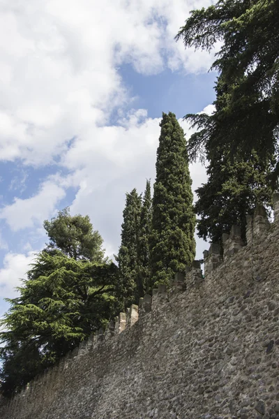 Antique ancient walls of castle — Stock Photo, Image