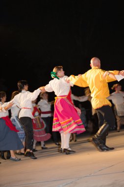 Brescia, İtalya 28 Mayıs, 2016. halk dansları, Rus dansları, Grup Bresscia 