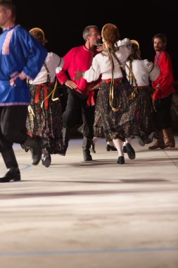 Brescia, İtalya 28 Mayıs, 2016. halk dansları, Rus dansları, Grup Bresscia 