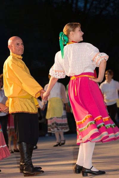 Brescia, İtalya 28 Mayıs, 2016. halk dansları, Rus dansları, Grup Bresscia 
