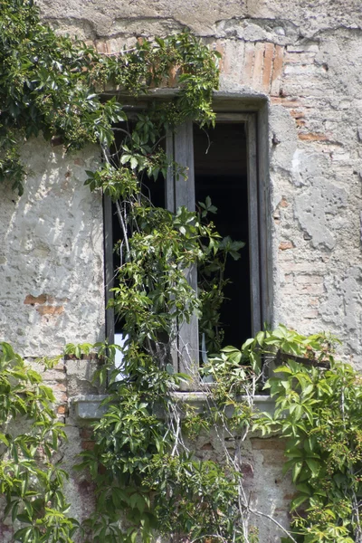 Opuszczony dom w mieście — Zdjęcie stockowe