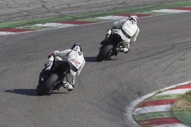 Brescia, İtalya 12 Ağustos 2016. Ücretsiz pratik motosiklet, Autodromo di şarap