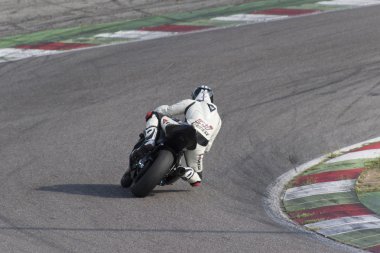 Brescia, İtalya 12 Ağustos 2016. Ücretsiz pratik motosiklet, Autodromo di şarap