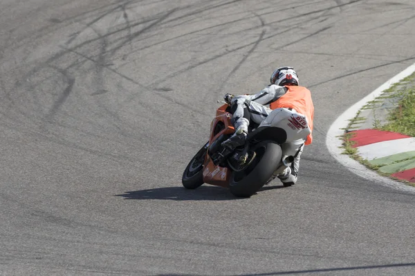 Brescia, Italien 12 augusti 2016. Gratis motorcykel, Autodromo di Franciacorta — Stockfoto