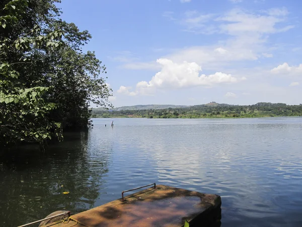 Paisaje lago africano — Foto de Stock