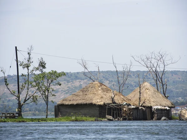 African hut on water — Stock Photo, Image