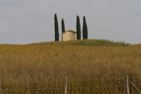 Only one house on the hill — Stock Photo, Image