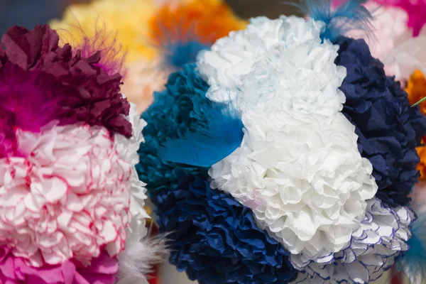 Flores de papel hechas a mano — Foto de Stock