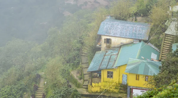 Favelas in città — Foto Stock