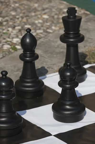 Chess outdoors — Stock Photo, Image