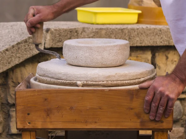 Old manual mill — Stock Photo, Image