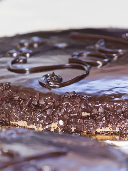 Una torta al cioccolato — Foto Stock