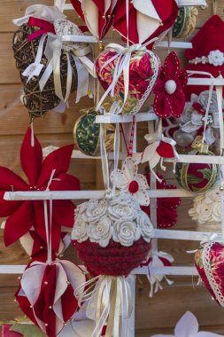 Kırmızı christmas dekorasyon